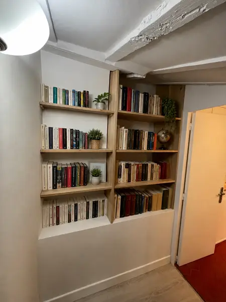 Fabrication et pose d’une petite bibliothèque